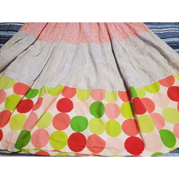 Thrifty Trixie Brand Boho Babydoll Tank Dress Handmade recycled fabrics Sz 6X - Picture 3 of 7